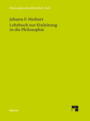 cover image of Lehrbuch zur Einleitung in die Philosophie